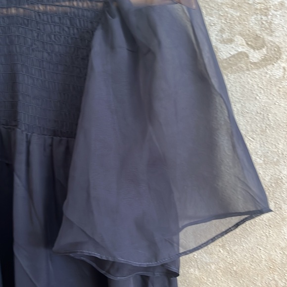 French Connection Ella Georgette Smocked Neck Mini Dress size XS - Picture 5 of 5